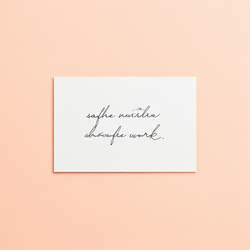 Handwritten note card